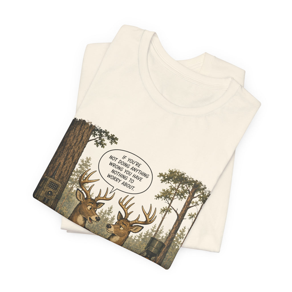 The Deer Network — Rustic Hunting Scene Graphic T-Shirt