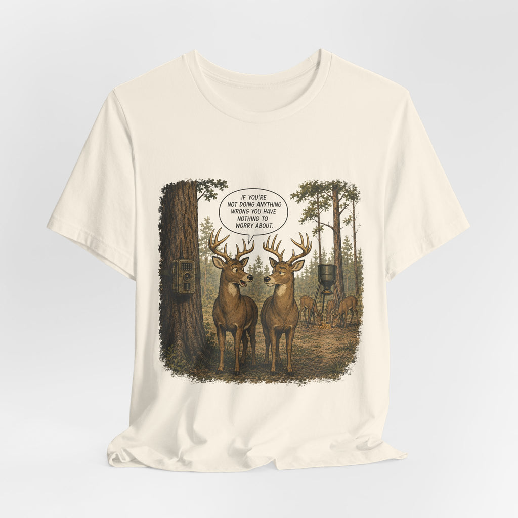 The Deer Network — Rustic Hunting Scene Graphic T-Shirt