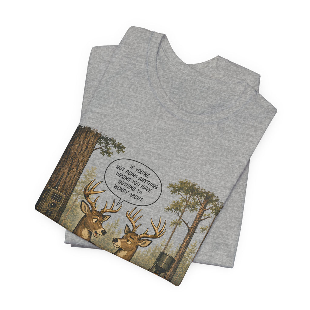 The Deer Network — Rustic Hunting Scene Graphic T-Shirt