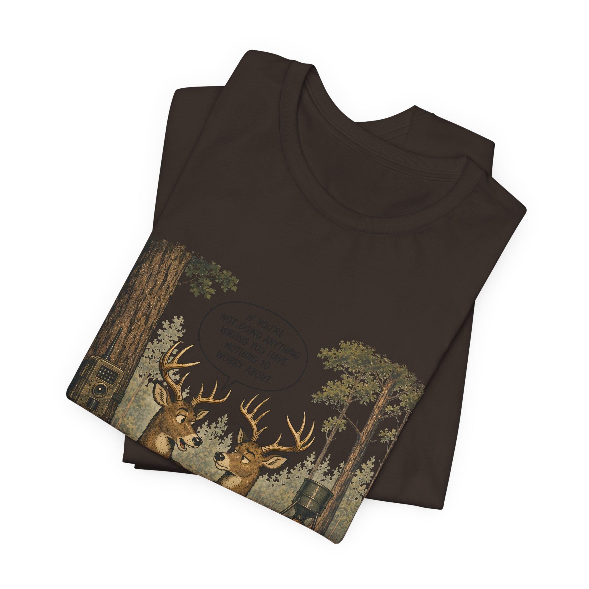 The Deer Network — Rustic Hunting Scene Graphic T-Shirt